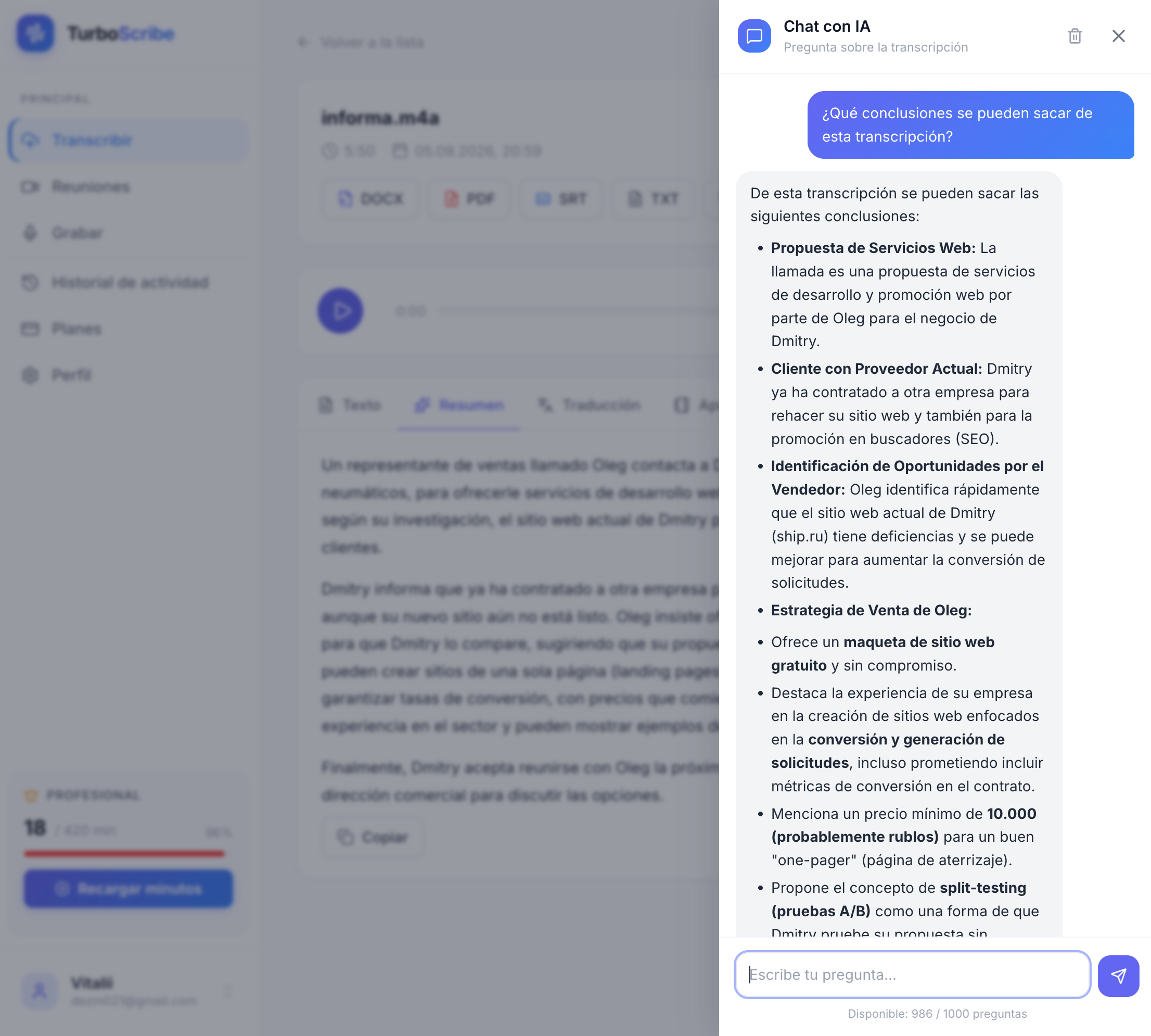 Clase por Google Meet — apuntes buscables para el alumnado